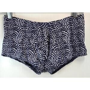 MALE POWER Men’s Sheer Trunk Black & Gray Swirl Mesh - NEW